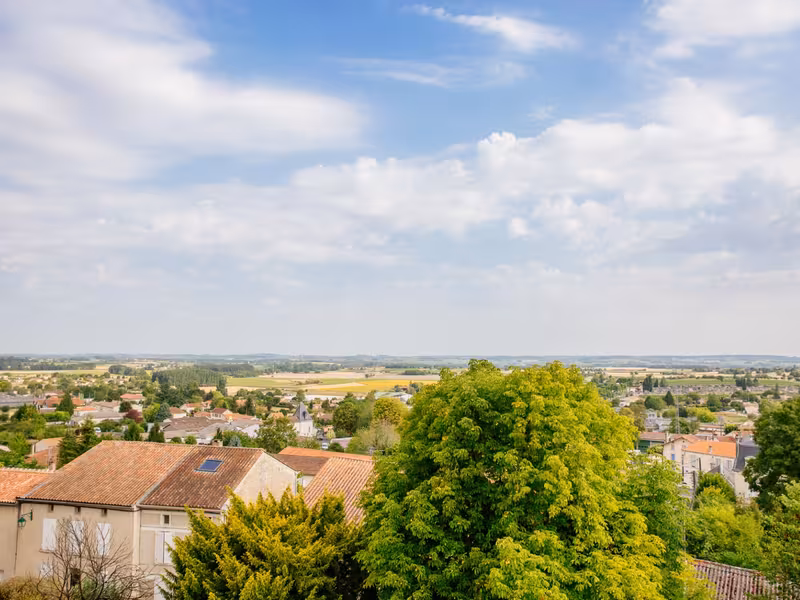 Barbezieux vue sur les toits