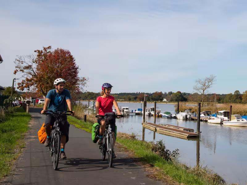 Balade à vélo le long de l'Adour