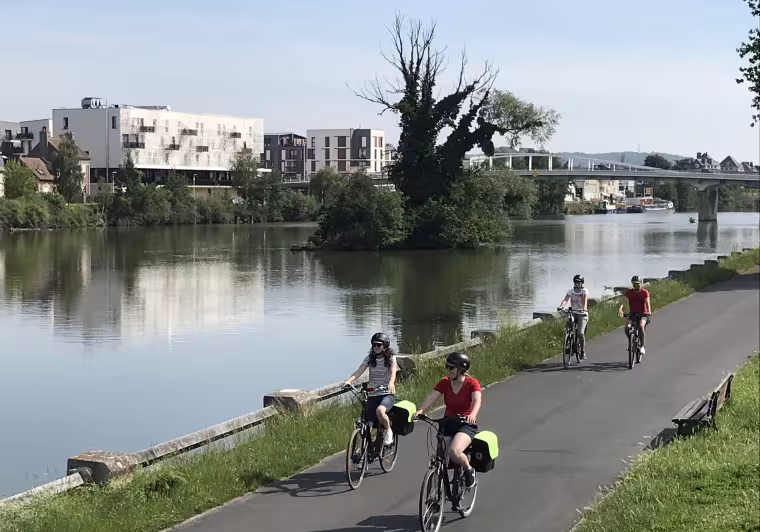 Scandibérique parcours cycliste Compiegne Pont Sainte Maxence