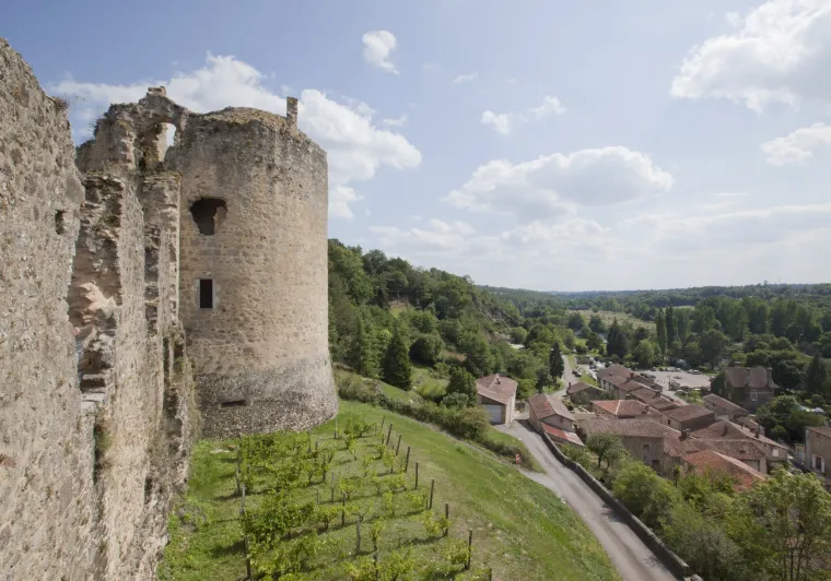 Vue du château de Saint-Germain de Confolens