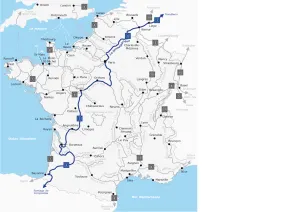 French section of EuroVelo 3 cycle route