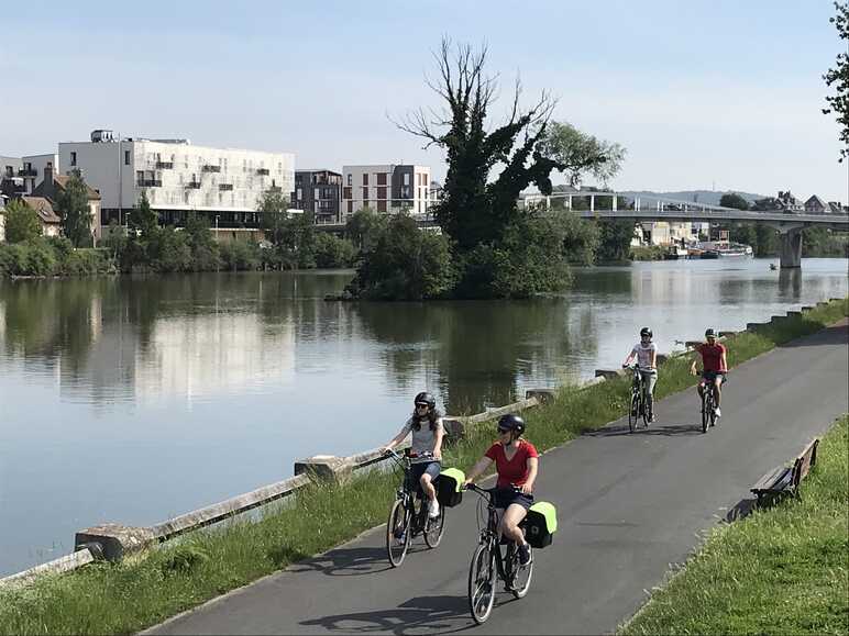 Scandibérique parcours cycliste Compiegne Pont Sainte Maxence