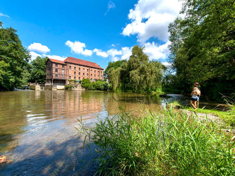 The Oise, 341km navigable long river